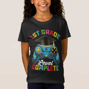 1st Grade Level Complete Graduation Gaming Gamer T-Shirt