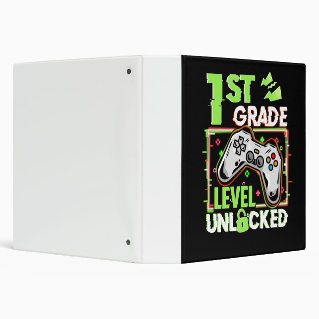 1St Grade Level Unlocked 3 Ring Binder (Background)
