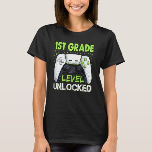 1st Grade Level Unlocked Apparel Back To School Ga T_Shirt