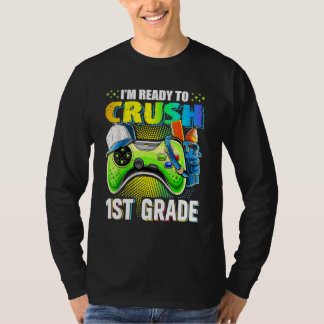 1st Grade Level Unlocked Game On 1st Grade Back To T-Shirt