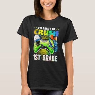 1st Grade Level Unlocked Game On 1st Grade Back To T-Shirt