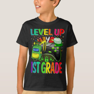 1st Grade Level Up Back To School Unlocked T-Shirt