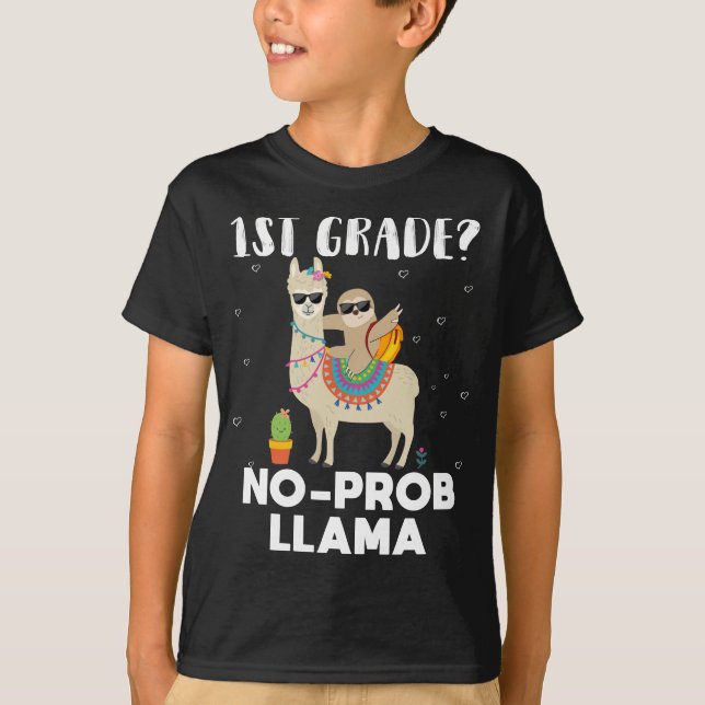 1st grade no prob llama T-Shirt (Front)