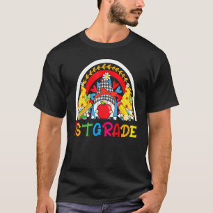 1st Grade  Rainbow Gnomes Happy First Day Of Schoo T-Shirt