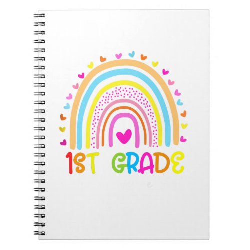 1St Grade Rainbow Where Adventure Begin Notebook