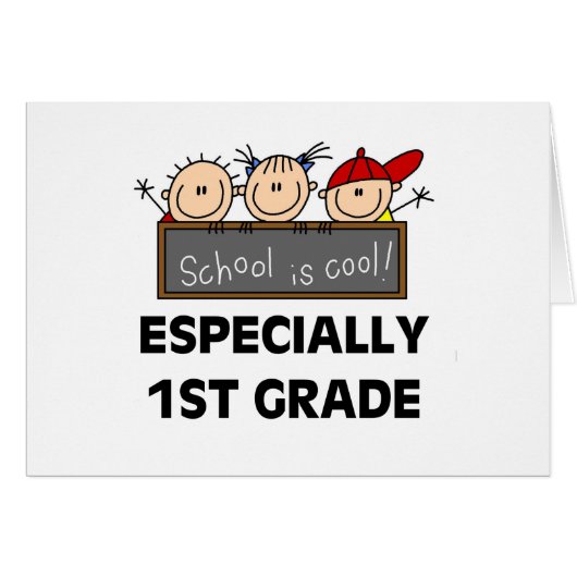 1st Grade School is Cool Cards (Front Horizontal)