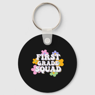 1st Grade Squad Team Back To School Teachers Stude Keychain
