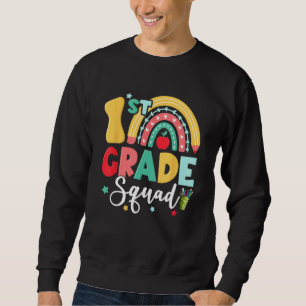 1st Grade Squad Team Funny Back To School Girls Bo Sweatshirt