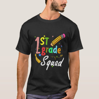1st Grade Squad Tee Teacher Team Second Grade