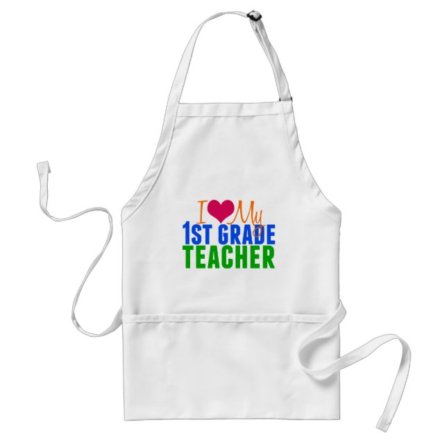 1st Grade Teacher Adult Apron (Front)