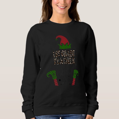 1st Grade Teacher Elf Squad  Christmas Sweatshirt