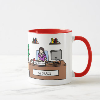 1st Grade Teacher Mug - Custom Name