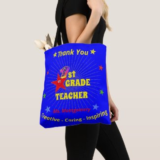 1st Grade Teacher Thank You Smiling Star