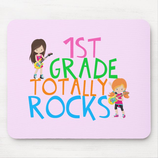 1st Grade Totally Rocks Mouse Pad (Front)
