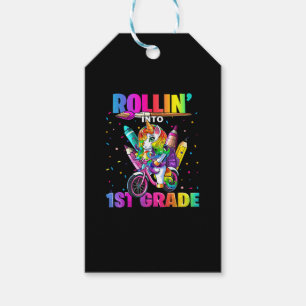 1st Grade Unicorn Back to School First Day of Scho Gift Tags