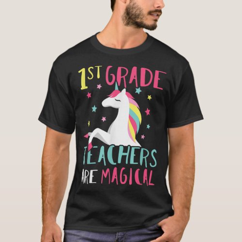 1st Grade Unicorn Funny Teacher Top 545