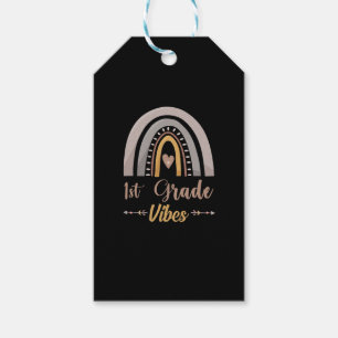 1st Grade Vibes Rainbow First Grade Back to School Gift Tags