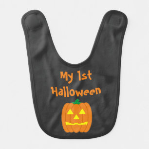 1st Halloween Baby Bib