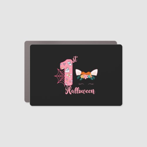 1st Halloween Birthday Halloween Fall Car Magnet