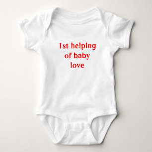 1st helping of baby love bodysuit