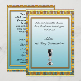1st Holy Communion Party Invitation