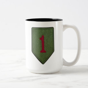 1st Inf Div Infantry Division Veterans Vets patch Two-Tone Coffee Mug