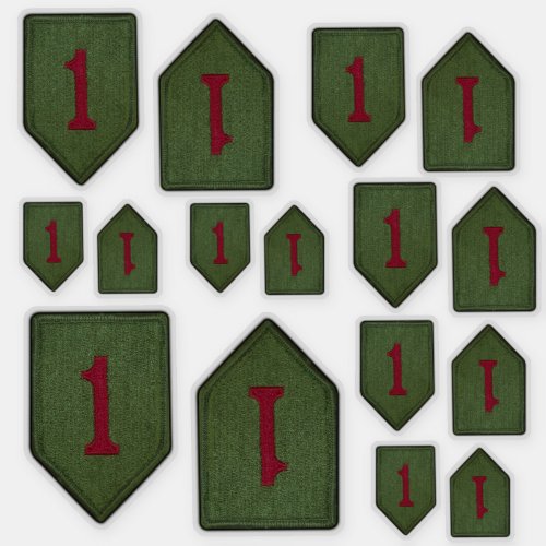 1st INF Infantry Division Big Red 1 Contour Sticker