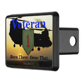 1st infantry big red 1 fort riley veterans vets hitch cover