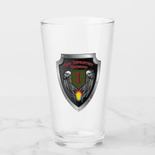 1st Infantry Div “Big Red One” Special Shield Glass