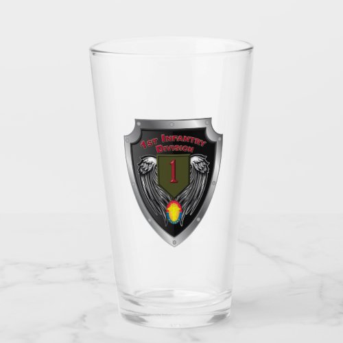 1st Infantry Div Big Red One Special Shield Glass