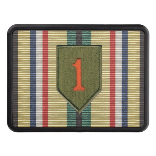 1st Infantry Div Desert Storm Ribbon Hitch Cover