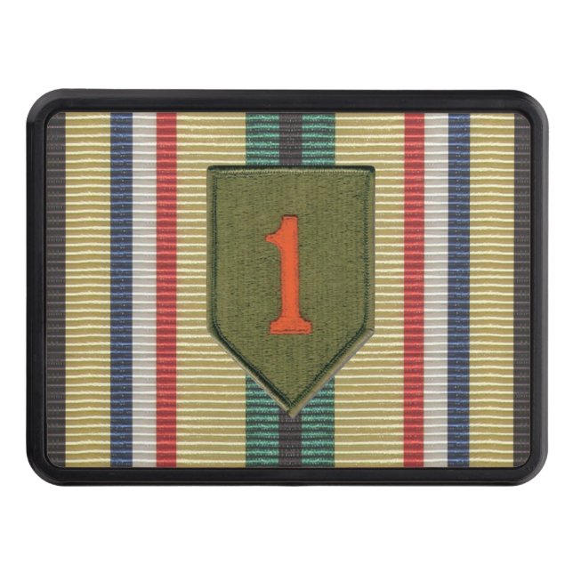 1st Infantry Div. Desert Storm Ribbon Hitch Cover (Front)