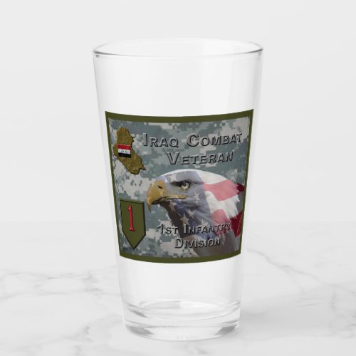 1st Infantry Div Iraq Combat Veteran Glass