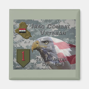 1st Infantry Div Iraq Combat Veteran Magnet
