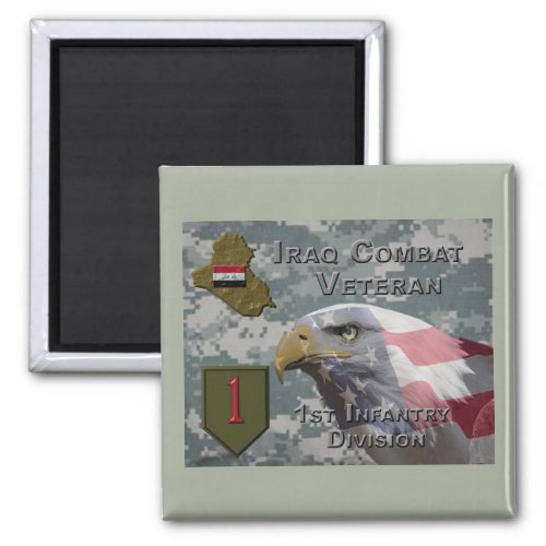 1st Infantry Div Iraq Combat Veteran Magnet