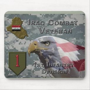 1st Infantry Div Iraq Combat Veteran Mouse Pad