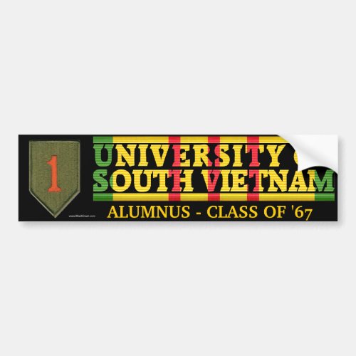 1st Infantry Div _ U of South Vietnam Sticker