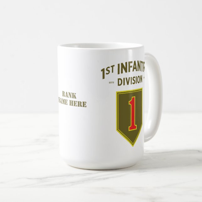1st Infantry Division Badge Coffee Mug (Front Right)