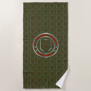 1st Infantry Division  Beach Towel