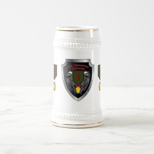 1st Infantry Division Big Red One Beer Stein