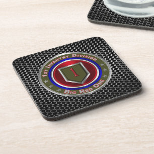 1st Infantry Division “Big Red One” Beverage Coaster