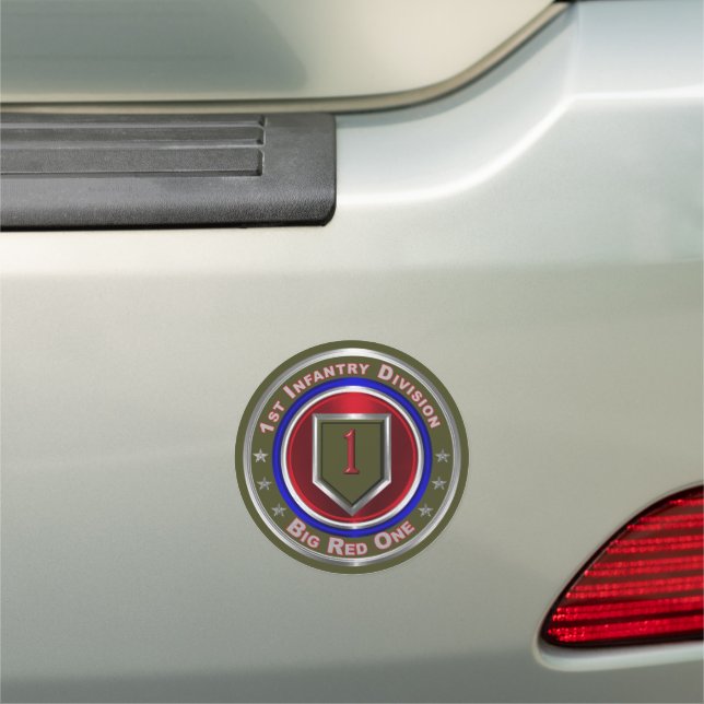 1st Infantry Division “Big Red One” Car Magnet (In Situ)