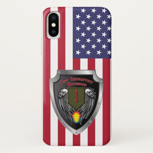 1st Infantry Division Big Red One iPhone X Case