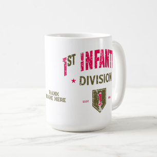 1st Infantry Division "Big Red One" Custom Coffee Mug