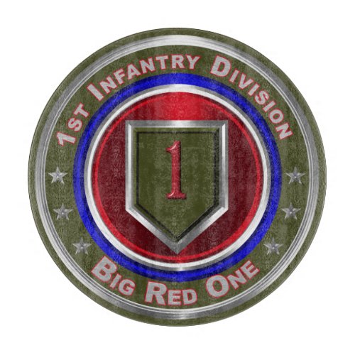 1st Infantry Division Big Red One Cutting Board