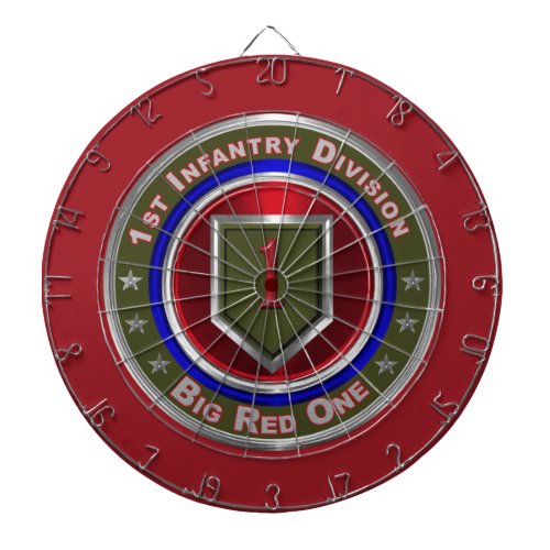 1st Infantry Division Big Red One  Dart Board