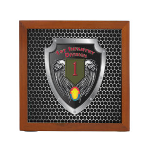 1st Infantry Division “Big Red One” Desk Organizer