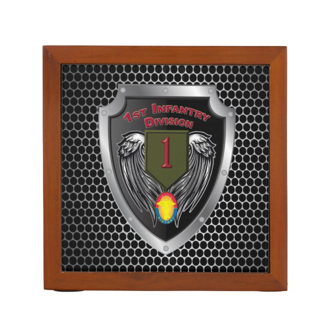 1st Infantry Division “Big Red One” Desk Organizer (Front)