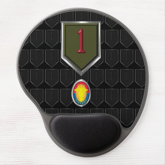 1st Infantry Division “Big Red One”  Gel Mouse Pad (Front)