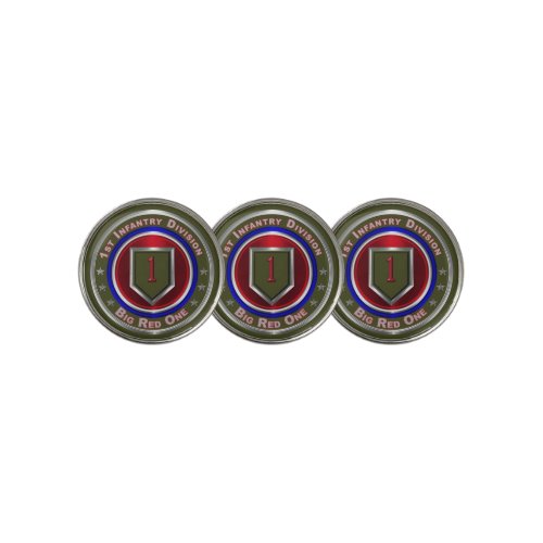 1st Infantry Division Big Red One  Golf Ball Marker
